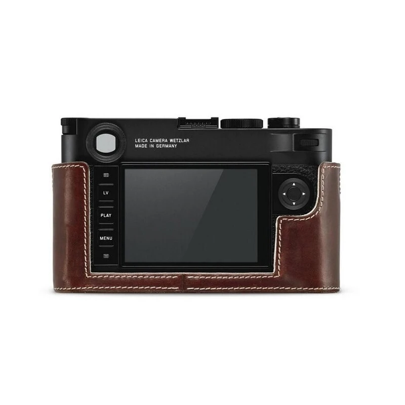 AYdgcam бренд из натуральной кожи ручной работы камера сумка половина тела Нижняя крышка для Leica M10 черный красный кофе