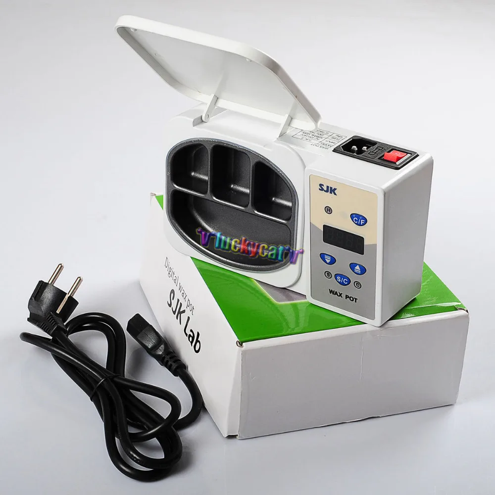 Dental 4 Well Wax Heater Dipping Pot Portable Analog Heater LED Display