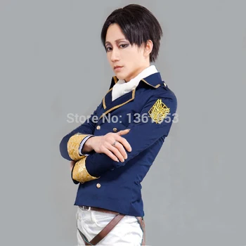 

Attack on Titan Jacket Shingeki no Kyojin cosplay costume Eren Jaeger Jacket Glod Embroidery tag Glod wing Halloween