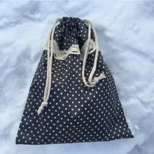 YILE 1 шт. Хлопковая Сумка на шнурке, вечерние многофункциональные сумки, белая звезда, серый 8129c