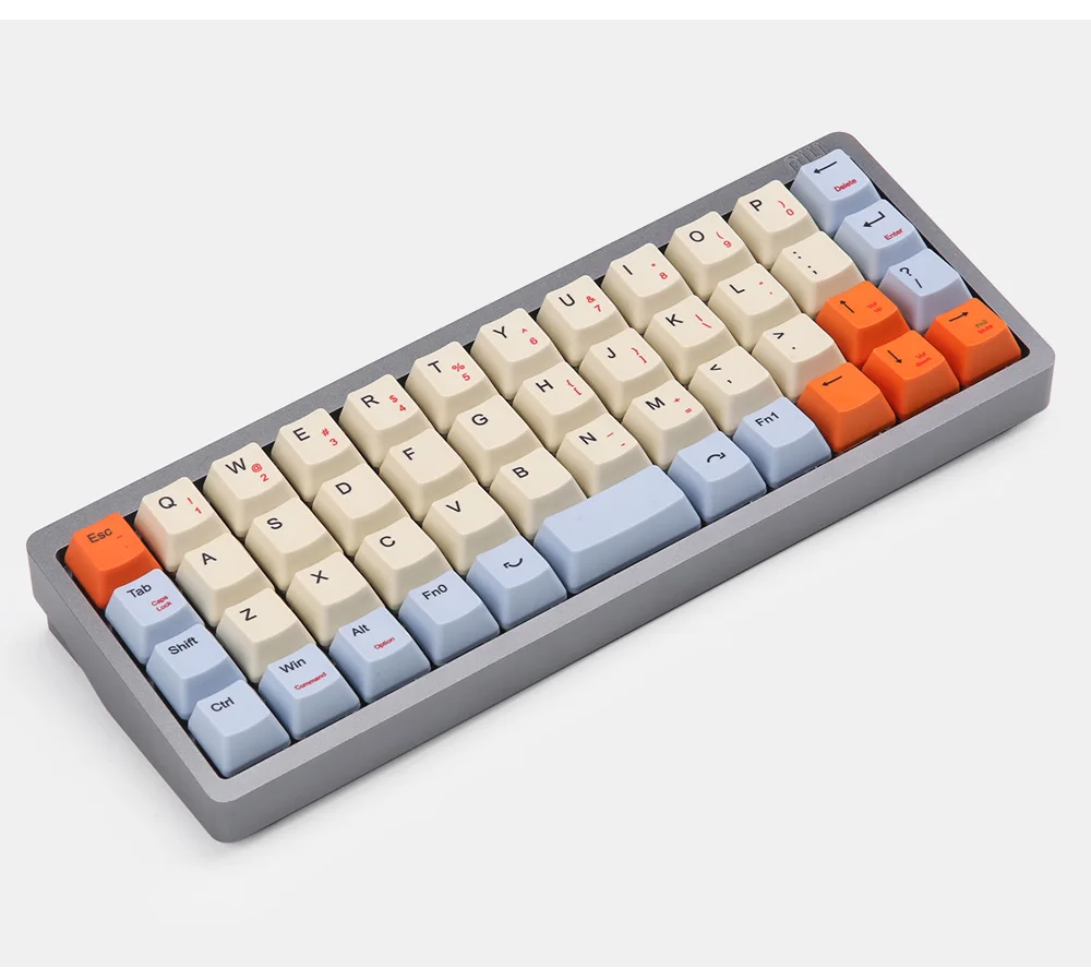 NIU40 молочные с синей эмалью подслоенные OEM профиль колпачки для 40% макет вишня