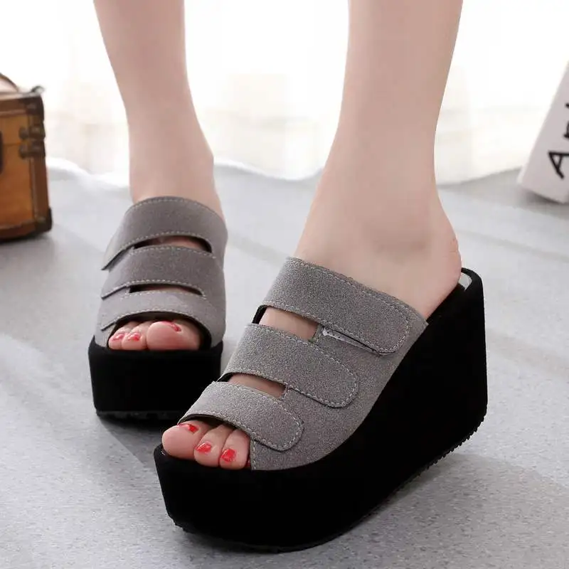 

2019 New Woman Sandals Women Casual Wedge Summer Shoes Slip-on High Heel Platform Sandals Ladies Shoes Slippers Chaussures femme