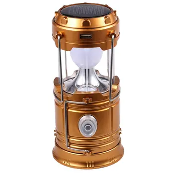 

Outdoor Flashlights Luminaire Led Solar Power Collapsible Portable Led Rechargeable Hand Camping Lantern Light