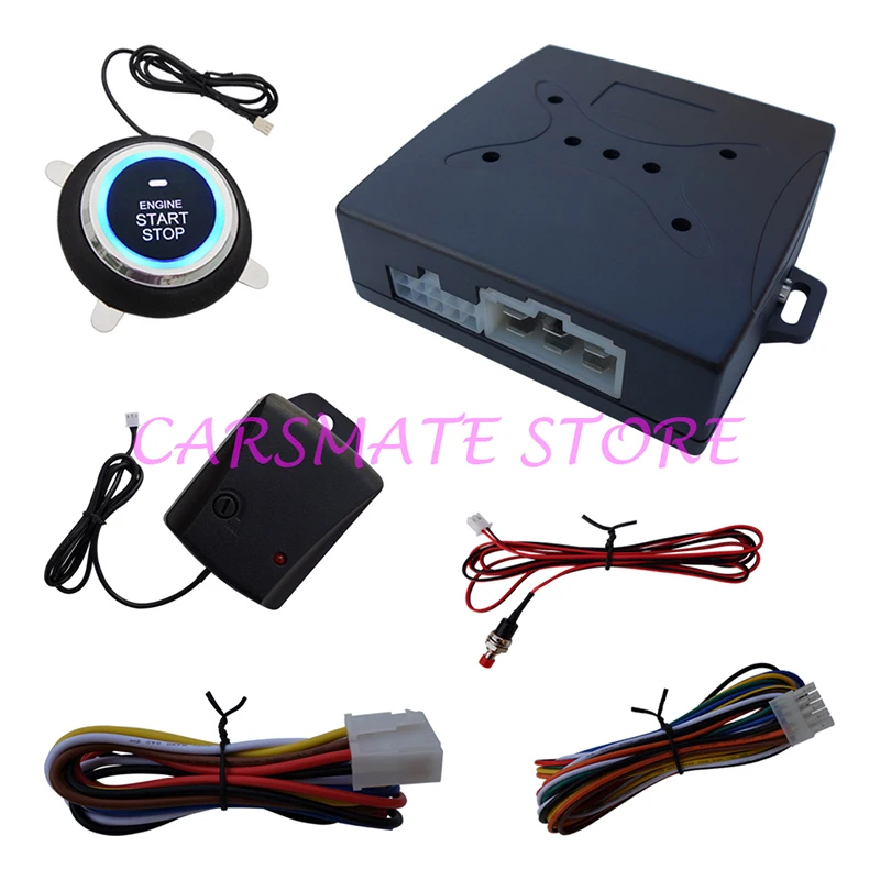 

Intelligent Upgrade 1 Way Car Security Alarm System Engine Start Stop with Shock Sensor & Emergency Release Switch Carsmate