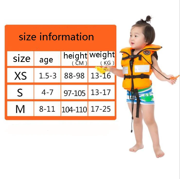 الأطفال السباحة سترة نجاة صافرة معبر ركوب تصفح الغوص الحياة سترة ملابس السباحة lifevest