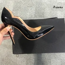 Aiyoway Sexy Women Shoes Pointed Toe High Heels Pumps Autumn Spring Clubwear Party Dress Shoes Slip On Big Size Sexy Thin Heels kjstyrka women pumps 2018 autumn shoes transparent 10cm high heels sexy pointed toe slip on clear party dress shoes for lady