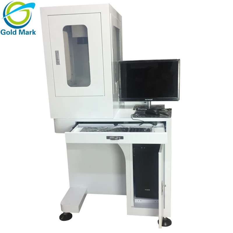 

Fiber Laser marking machine Raycus 30W Protective Cover Table Cabinet Desktop computer/laser marker metal Acrylic ABS