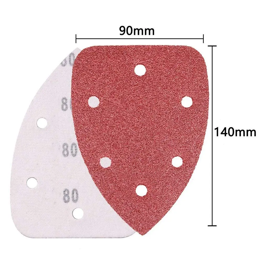 80 шт шлифовальные колодки Наклеить шлифовальные диски колодки крюк и петля шлифовальные треугольные прокладки 40 60 80 100 120 150 180 240 320 400 крупы