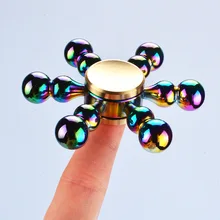 Спиннер ручной Спиннер съемный шестиконечный Тыква Чистый медный кончик пальца гироспиннер для пальцев гироскоп снимает стресс аутизма