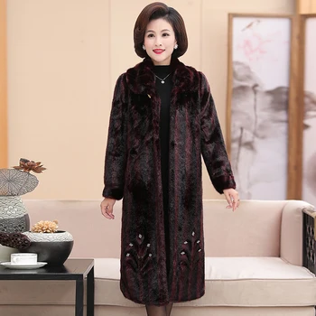 

Winter Temperament Fashion Women Fur Jacket 2020 New Large size Middle and old aged Cashmere High quality Women Real Fur NUW393
