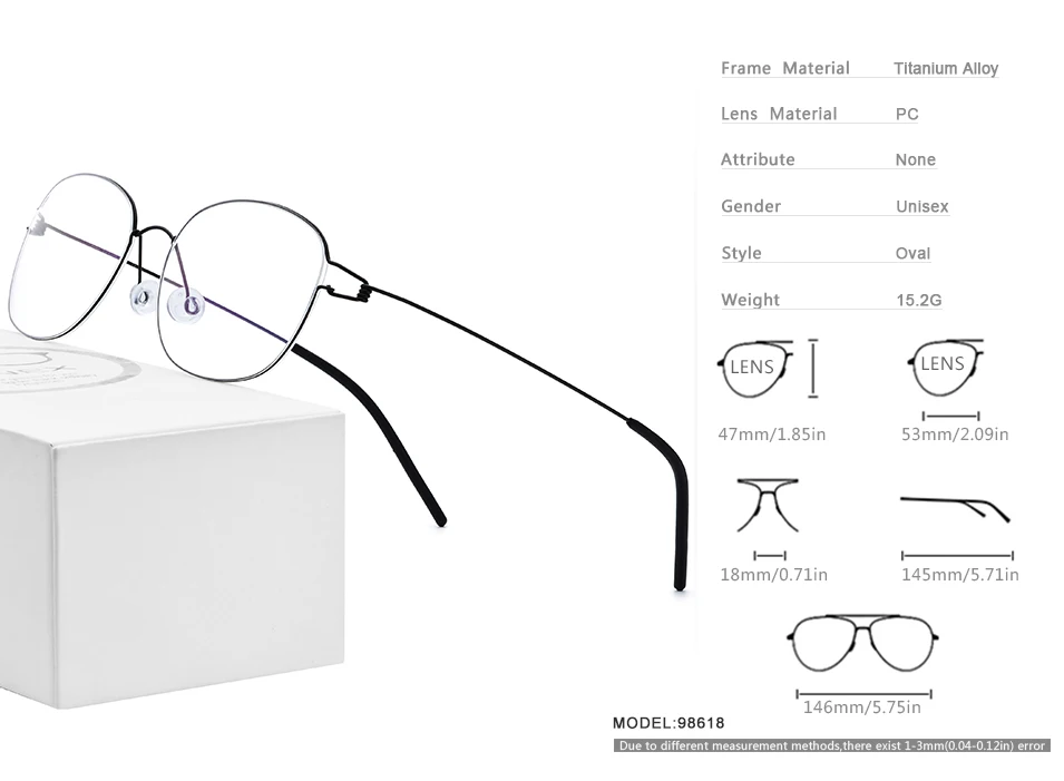 Оптические очки из титанового сплава, оправа для мужчин, новые очки по рецепту, корейские женские брендовые дизайнерские очки без винтов для близорукости 98618