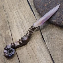 Longquan стальной чайный нож все ручной работы гиппокамп образный резак китайский чайный набор кунг-фу аксессуары искусство Pu Er пуэр нож инструмент