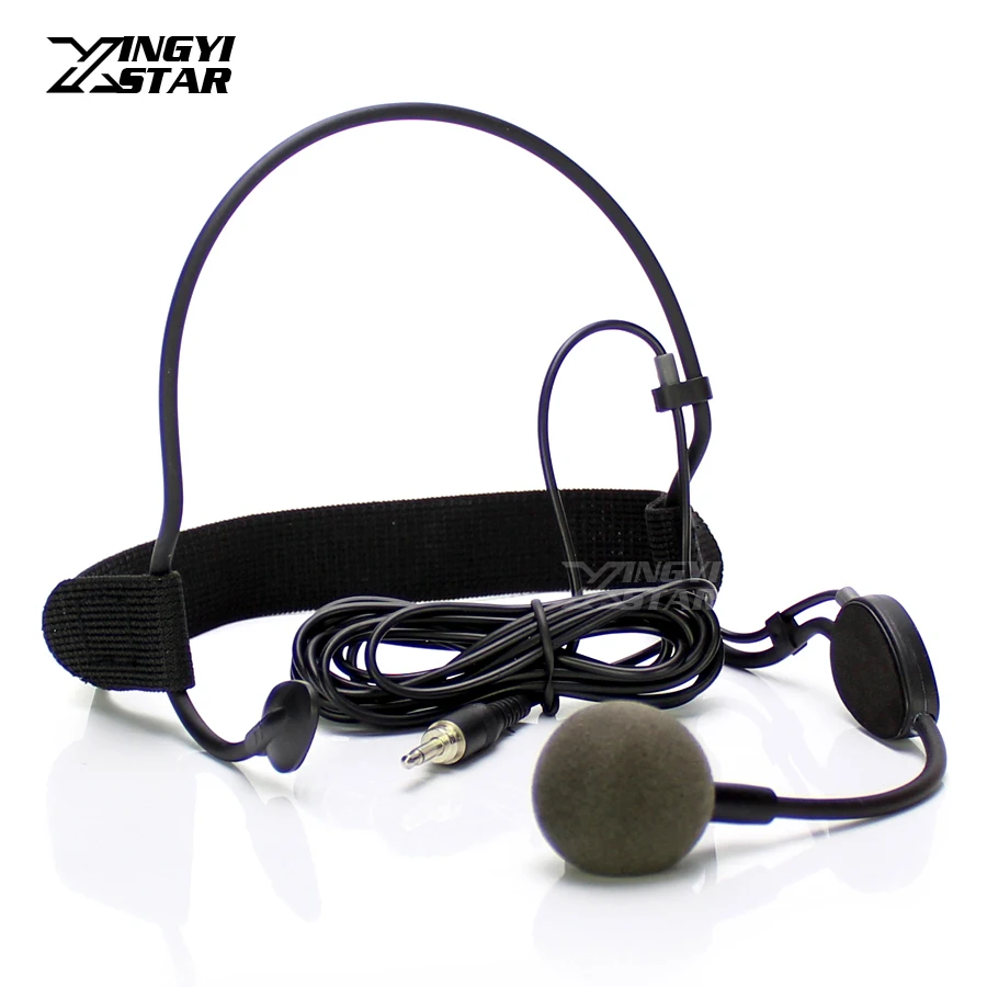 3.5mm Male External Screw Lockable Wired Vocal Headworn Dynamic Mic