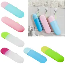 Портативный дорожный держатель для зубной пасты и щетки Скраб пластиковая чашка контрастный карамельный цвет Открытый Чехол для хранения коробка аксессуары для ванной комнаты