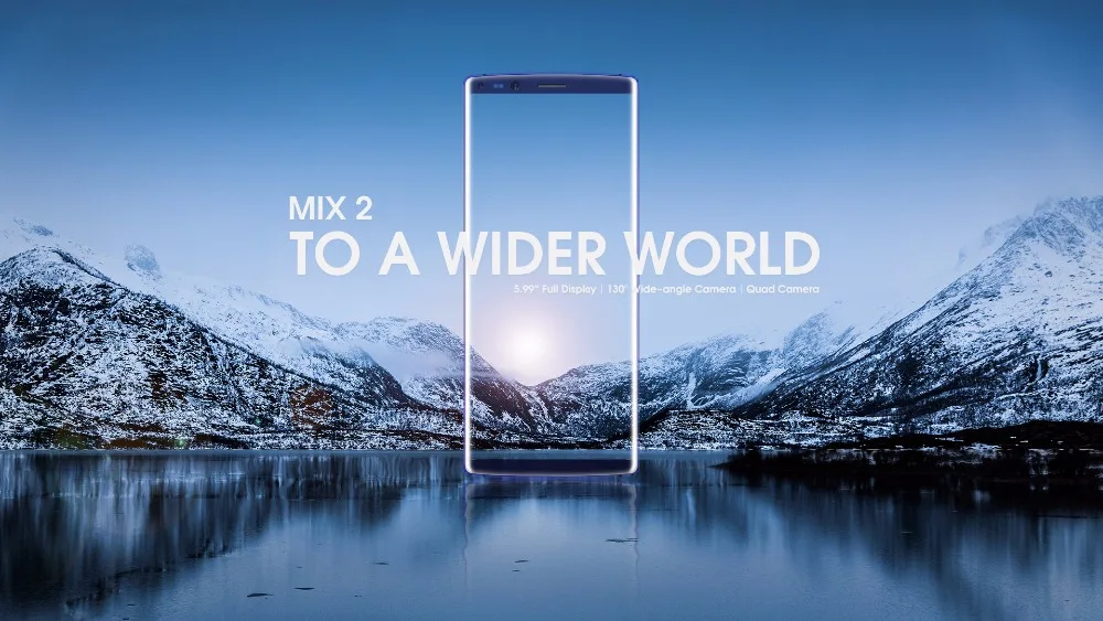 DOOGEE Mix 2 6 ГБ Оперативная память 128 Гб Встроенная память Android 7,1 4060 мАч 5,99 ''fhd+ Helio P25 восьмиядерный смартфон Quad Камера 16,0+ 13,0 Мп 8,0+ 8,0 Мп