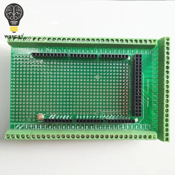 

WAVGAT Double-side PCB Prototype Screw Terminal Block Shield Board Kit For MEGA-2560 Mega 2560 R3 Mega2560 R3