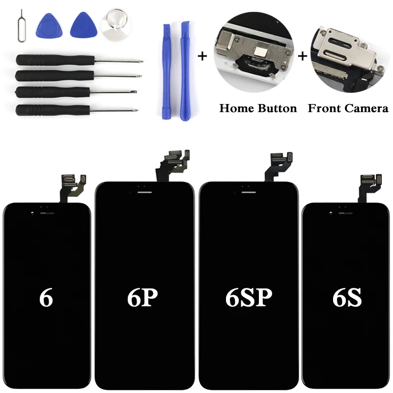 

Grade AAA+++ quality LCD Touch Screen With 3D Force Digitizer Assembly For iPhone 6 6S Plus complete Display No Dead Pixel tool