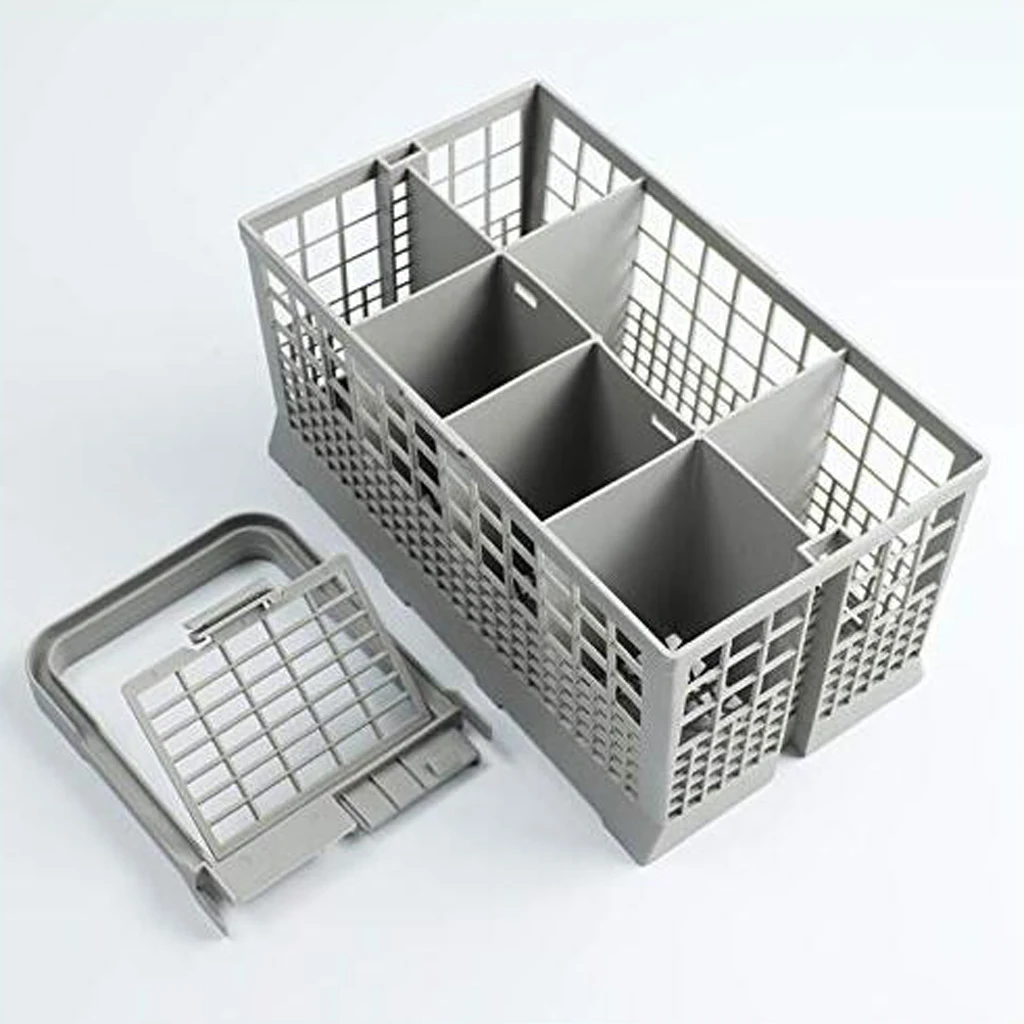8 Slot Dishwasher Cutlery Basket Cage Spoon Rack Universal with Handle Lid for Kitchen Hotel 8 Slot Dishwasher Cutlery Basket Cage Spoon Rack Universal with Handle Lid for Kitchen Hotel
