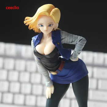 

Ceecilio Anime Dragon Ball Z Android 18 lazuli PVC Action Figure 19CM