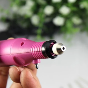 

New 1set 6 bits EU US Plug Powder Electric Manicure Nail Drill Bit Dull Polish Pen Nail Grinding Machine Accessories Tools Kit