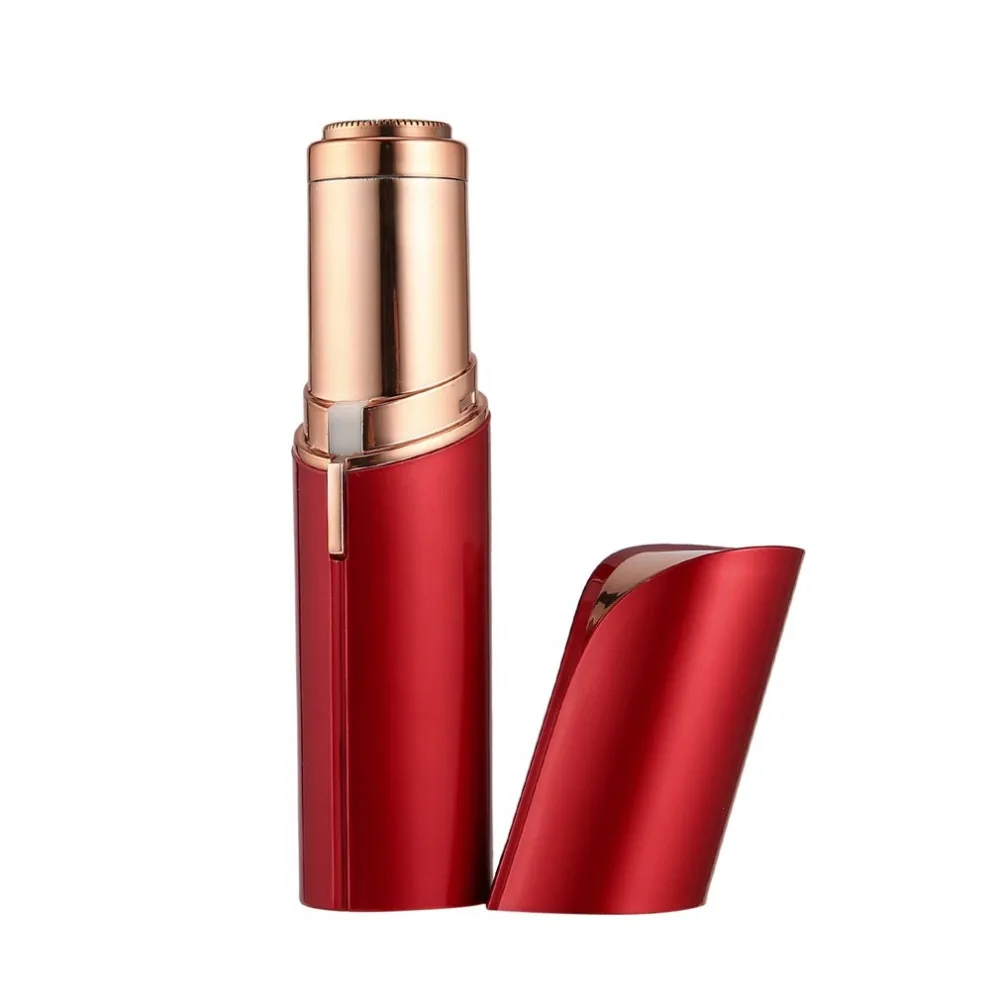 Koop USB Oplaadbare Elektrische Epilator Pijnloze Ontharing Gezicht Lichaam Depilator Lipstick shape Scheerapparaat Voor Nek Been Scheren Tool