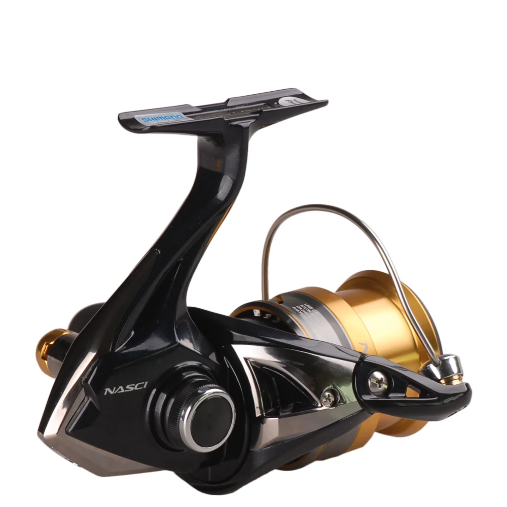 بكرة Shimano NASCI 4 + 1BB/6.2: 1 العميق خط كوب الغزل الصيد بكرة Hagane والعتاد X-سفينة المياه المالحة الصيد بكرة Moulinet بيكي لفائف