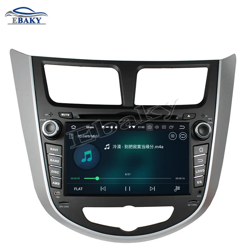 Cheap NaviTopia 7inch 4GB RAM 64GB ROM Octa Core Android 9.0 Car DVD Player For HYUNDAI Verna/Accent /Solaris 2011-2012 Radio Audio 5