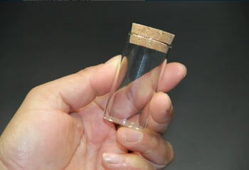 

20pcs 30*60mm 25ml Clear Test Tube Jars Glass Bottles Vials with Cork Stopper Wedding Home Decor Food Lid Storage Bottles Jars