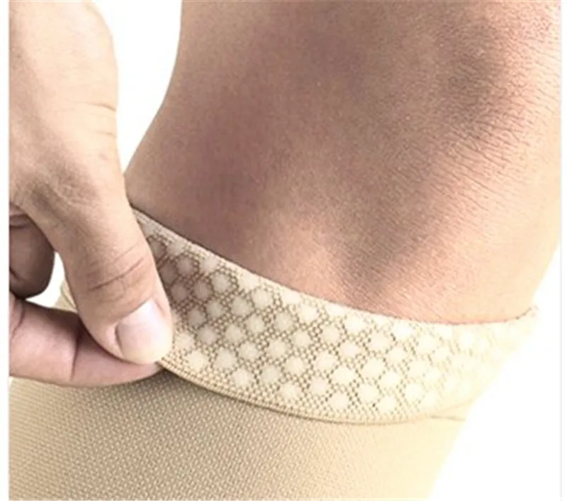 Cheap Price High Quality Medical Varicose Elastic Sockstight Medical Compression Stockings Above Knee OpenClose Toe (2)