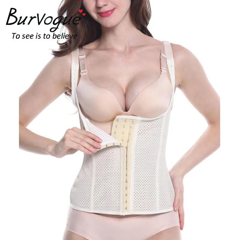 Steel Boned Body Shaper Breathable Latex Underbust Corset
