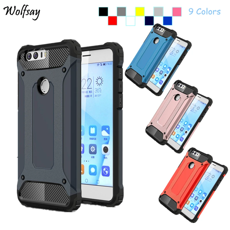 

Wolfsay For Cover Case Huawei Honor 8 Case Silicone Hard Back Armor Phone Cover For Huawei Honor 8 Cases For Honor 8 Cover Bag <