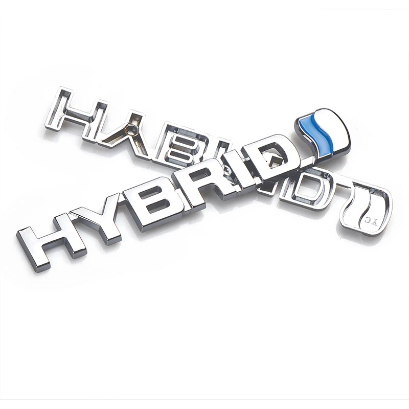 

3D Metal HYBRID Car Sticker Emblem Badge For Honda Toyota BMW Ford Volvo Nissan Mazda Audi Lada Chevrolet Buick Accessories