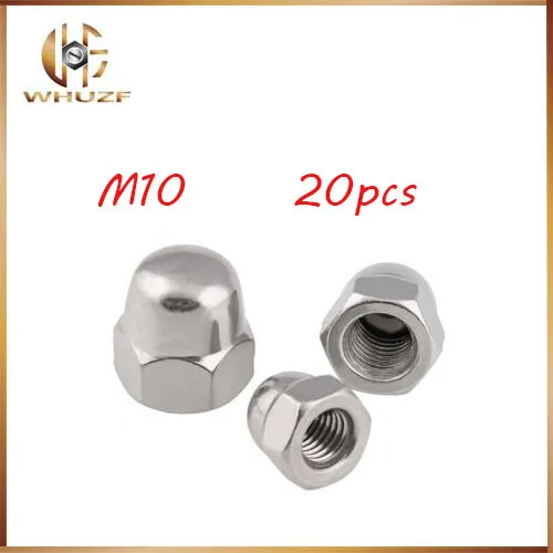 

Free shipping 20pcs M10 Acorn Dome Nuts DIN1587 Hex Head Decoration Cap Nut Stainless steel / carbon steel nuts,nut