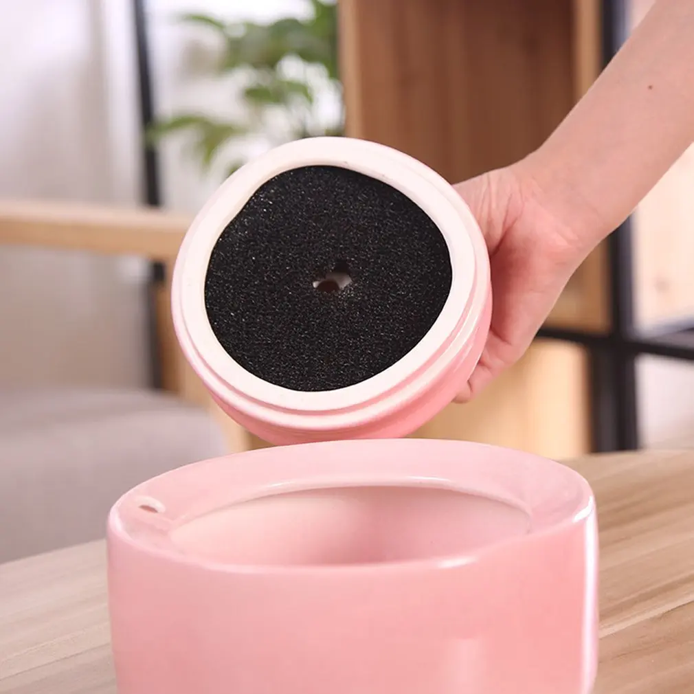 Double-Layer Ceramic Cat Water Dispenser Portable Pet Smart Water Dispenser Automatic Filter Water Supply