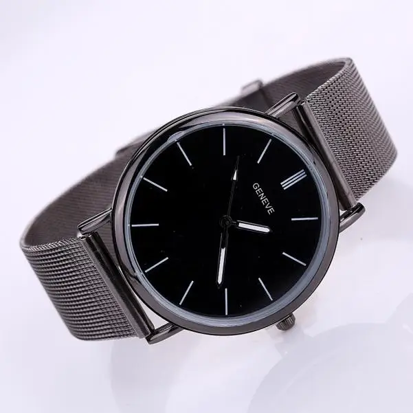 

Lovers Metal Mesh Band Fashion Casual Ladies Watch Buckle Relogio Feminino Stainless Steel Dames Horloges Round Clock