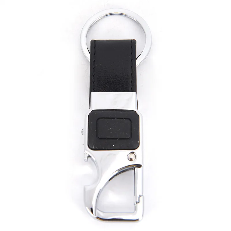Car Key Chain Ring Holder Keychain LED Lights Lamp Beer Opener Bottle Multifunctional Leather Men | Украшения и аксессуары