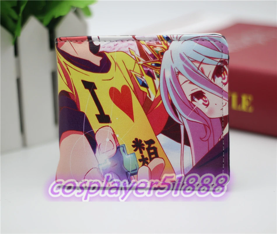 Japan game NO GAME NO LIFE wallets font b anime b font font b cosplay b