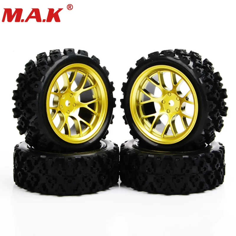 

4pcs/set racing off road tires 12mm hex rubber tyre wheel rim fit for RC 1:10 vehicle car truck toys parts accessories