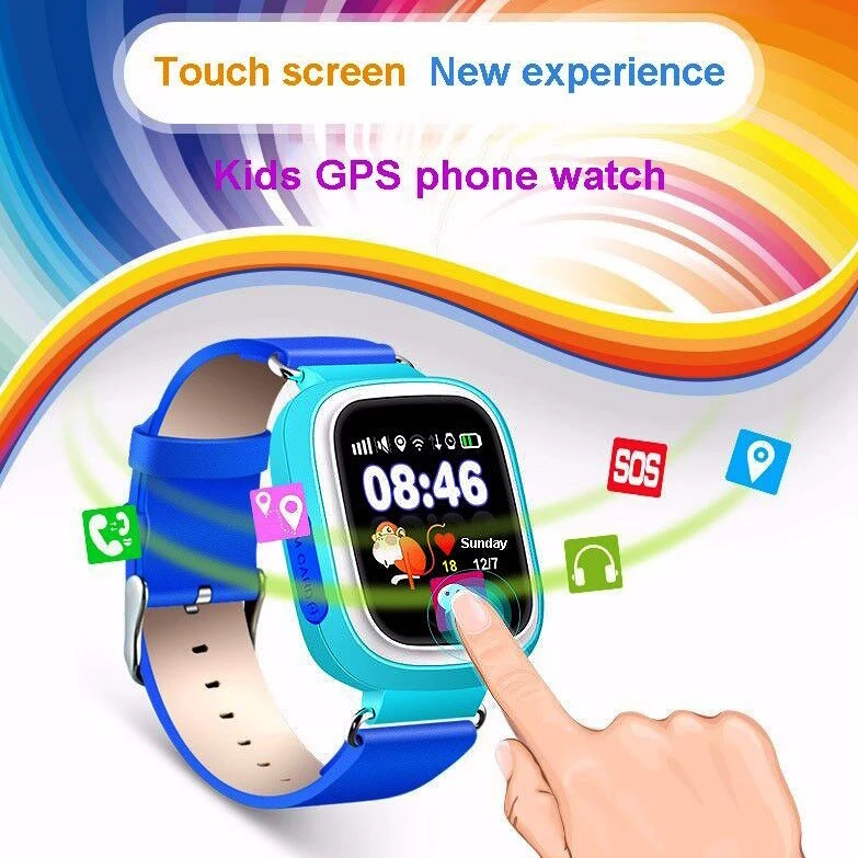 Image Children Security Essentials Anti Lost GPS Tracker Smart Watch Q90 With WIFI Kids SOS Emergency For Iphone Android Smartwatch