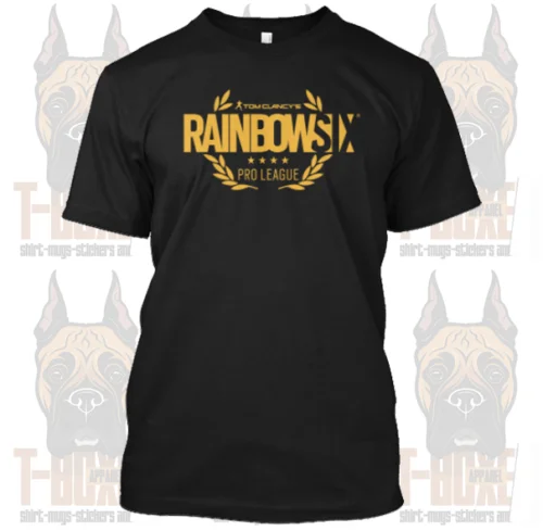 Новый Rainbow Six Siege Pro League 2019 футболка/рубашка/Playera мужская летняя О образным вырезом