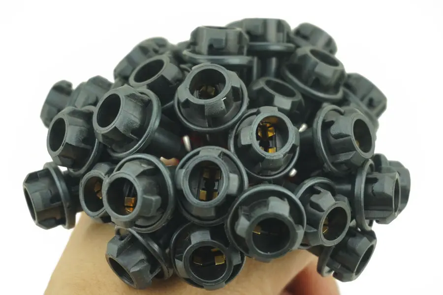 5 шт./лот автомобильные T10 манометр приборной доски светодиодный свет лампа с клиновидным цоколем лампы боковой свет гнездо держателя