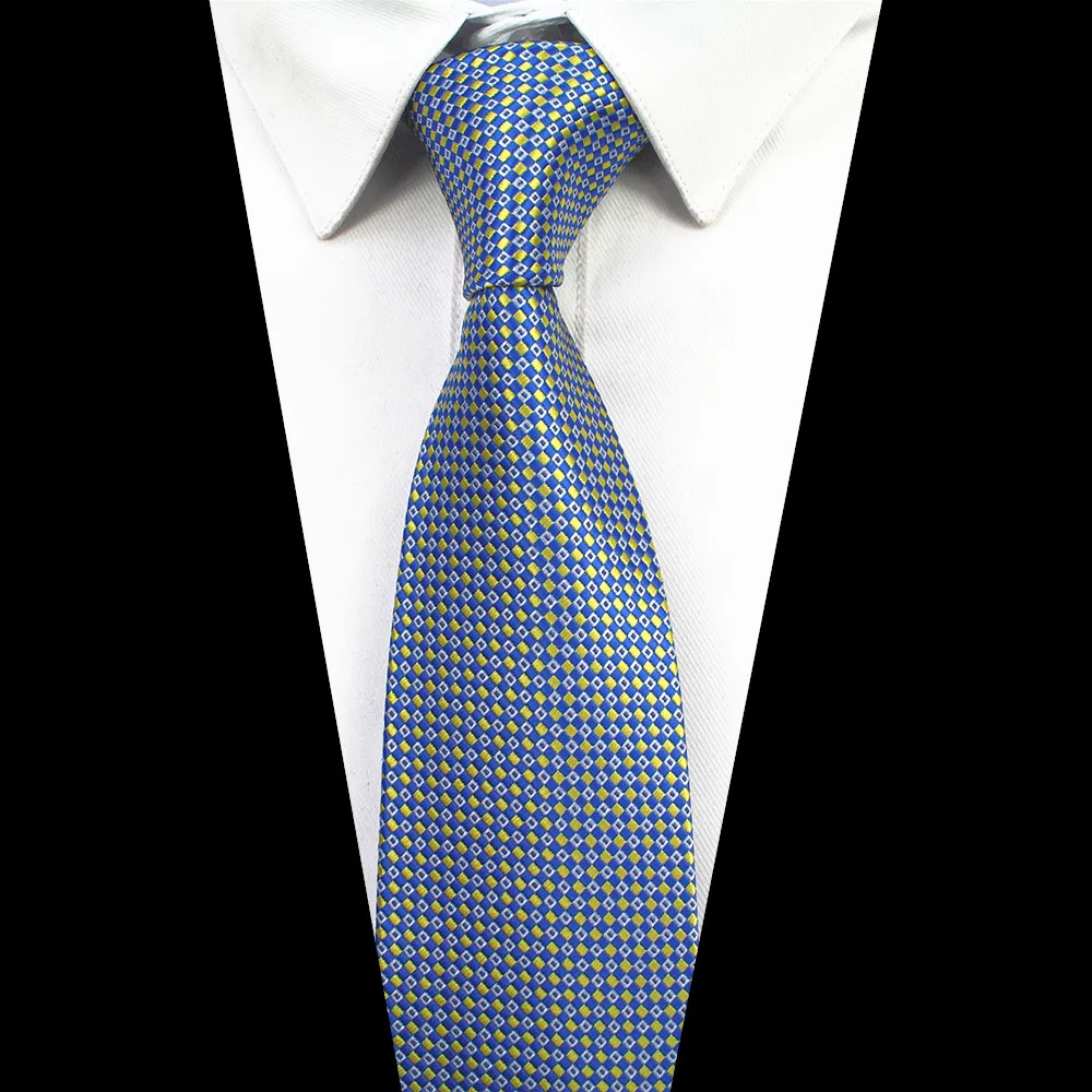 Rbocott Для мужчин S 7 см галстук в полоску и в горошек с рисунком Галстуки классический Средства ухода за кожей Шеи Галстуки для Для мужчин