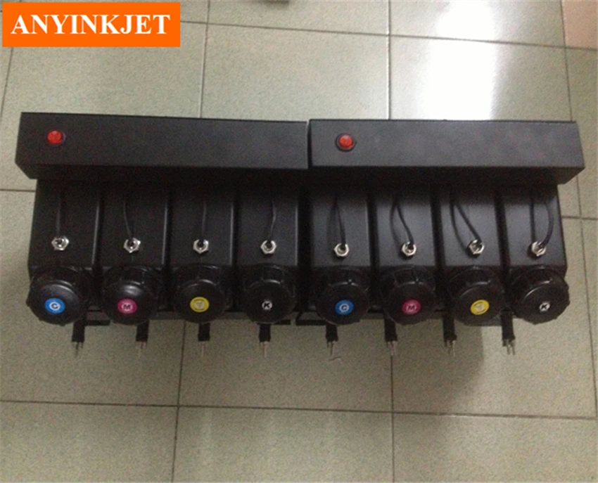 

8 color UV bulk ink system with sensor for Wit color Litu Tiancai Flat outdoor UV ink printer plotter(not need cartridge)