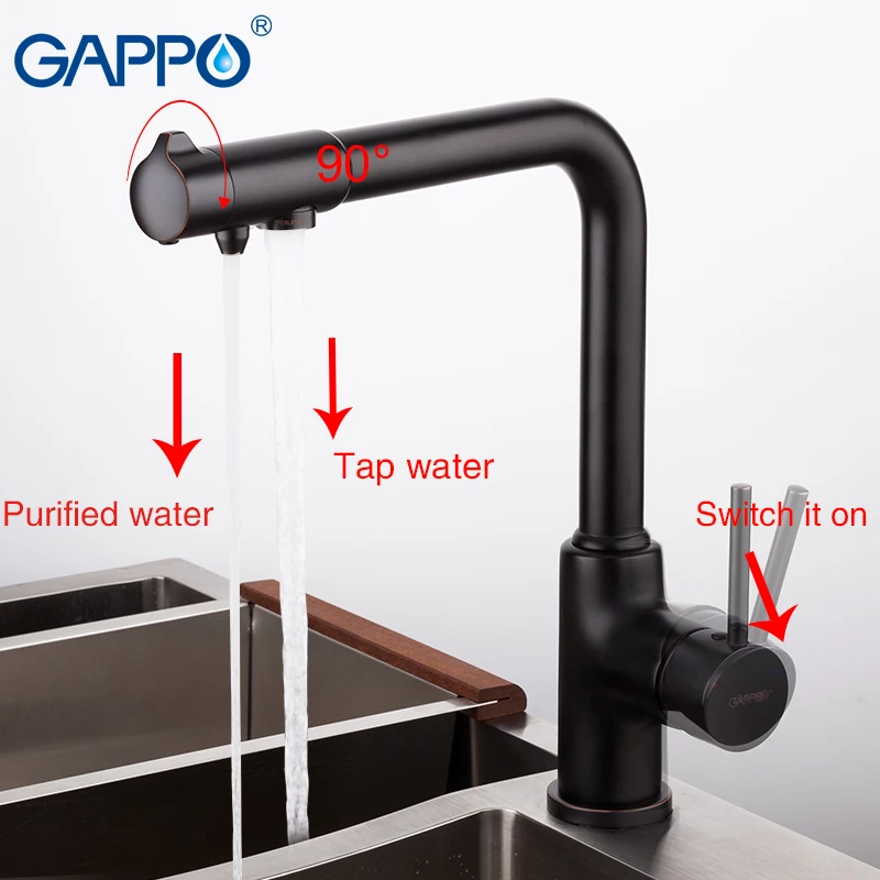  GAPPO kitchen faucet with filtered water faucet tap kitchen sink faucet filtered faucet kitchen bla - 32849373643