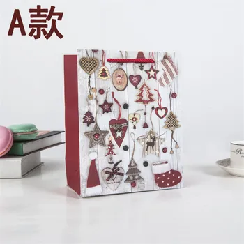 

50PCS Christmas Paper Boxes Candy Box Wedding Favors Gift with ribbon Party Birthday Baby Shower Supply