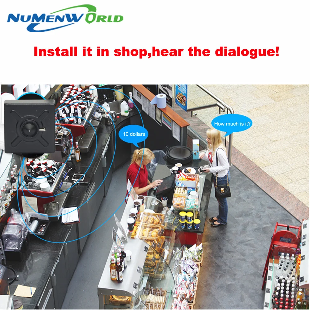  Numenworld IP della macchina fotografica 5.0MP POE HD webcam Mini CCTV Video Audio della macchina f