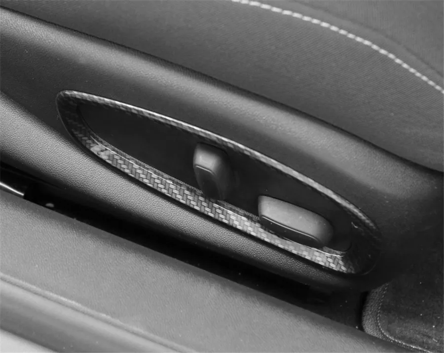 Для Chevrolet Camaro+ автомобильное сиденье для салона автомобиля кнопка для регулировки крышки рамка отделка автомобиля-дизайн декоративная накладка из углеродного волокна