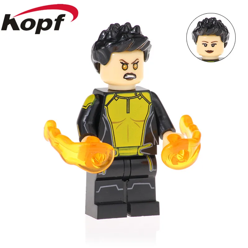 

XH 666 Super Heroes Building Blocks Figures Warhead Deadpool Black Spiderman Zombie Spiderman Collection For Children Gift Toys
