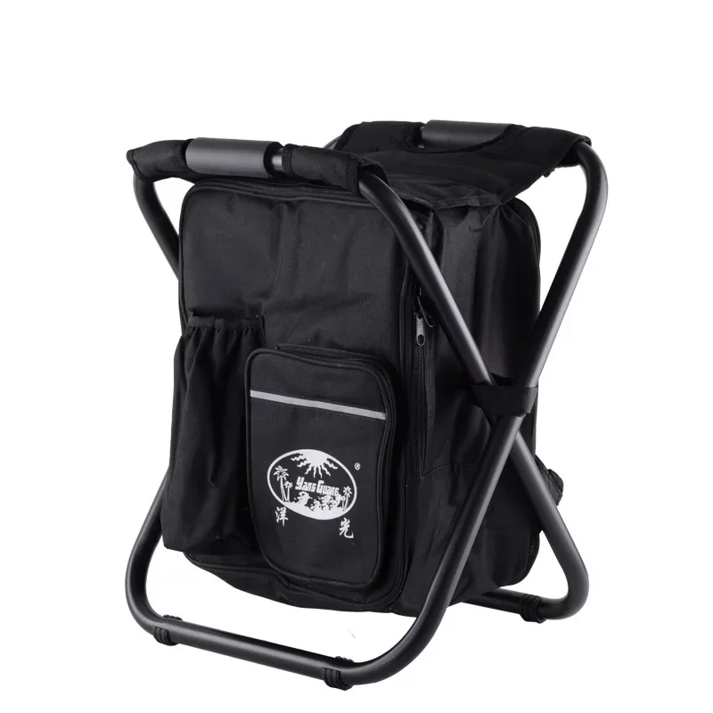 Portable ice pack with insulation bag can be back fishing stool beach chair light outdoor refrigerated folding stool chair Portable ice pack with insulation bag can be back fishing stool beach chair light outdoor refrigerated folding stool chair