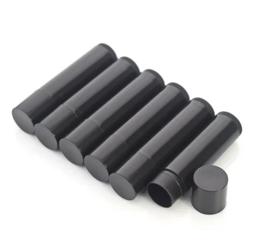 

Good Quality Empty Lip Balm Tube Lip Gloss Lipstick Tubes Makeup Bottles With Cap For Packaging Container Black Clear White